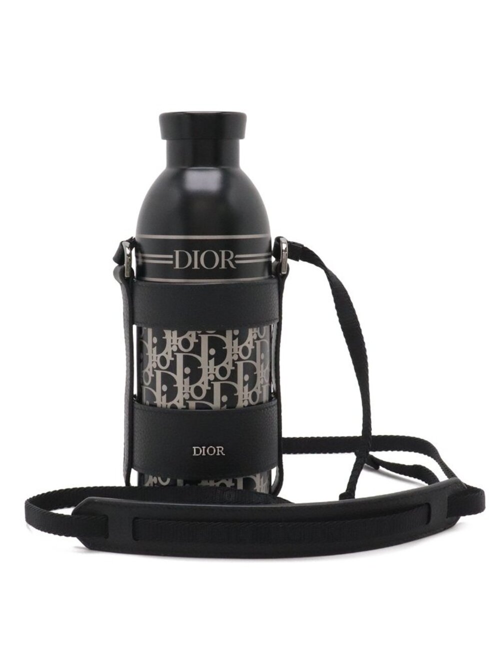 Dior Oblique Strap Bottle Water Stainless Steel Tumbler with Holder